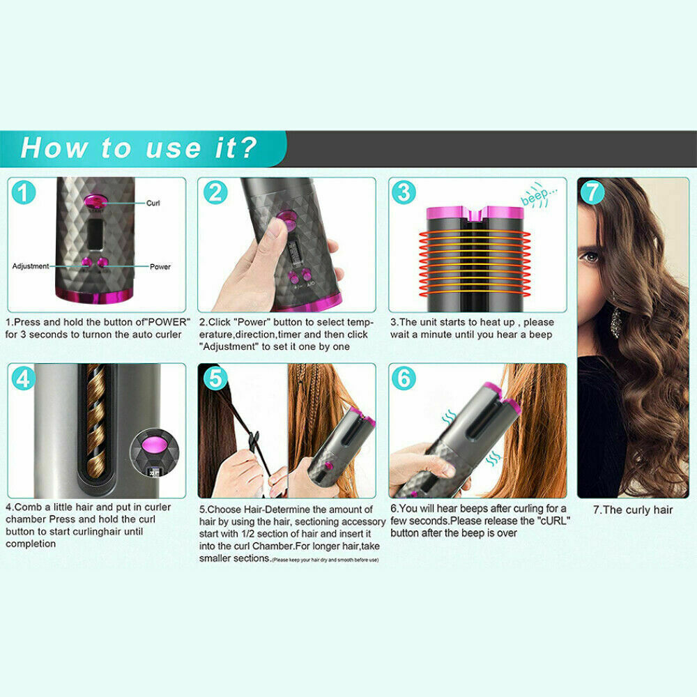 Automatic Rotating Hair Curler