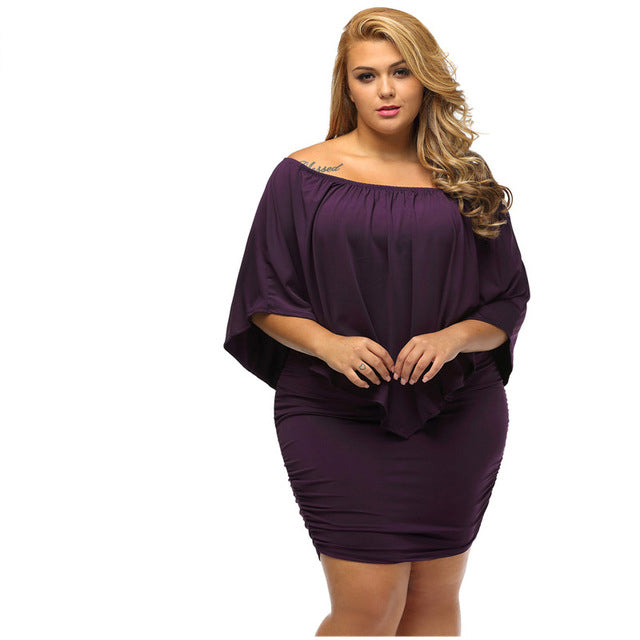 Plus Size Sexy Mini Dress