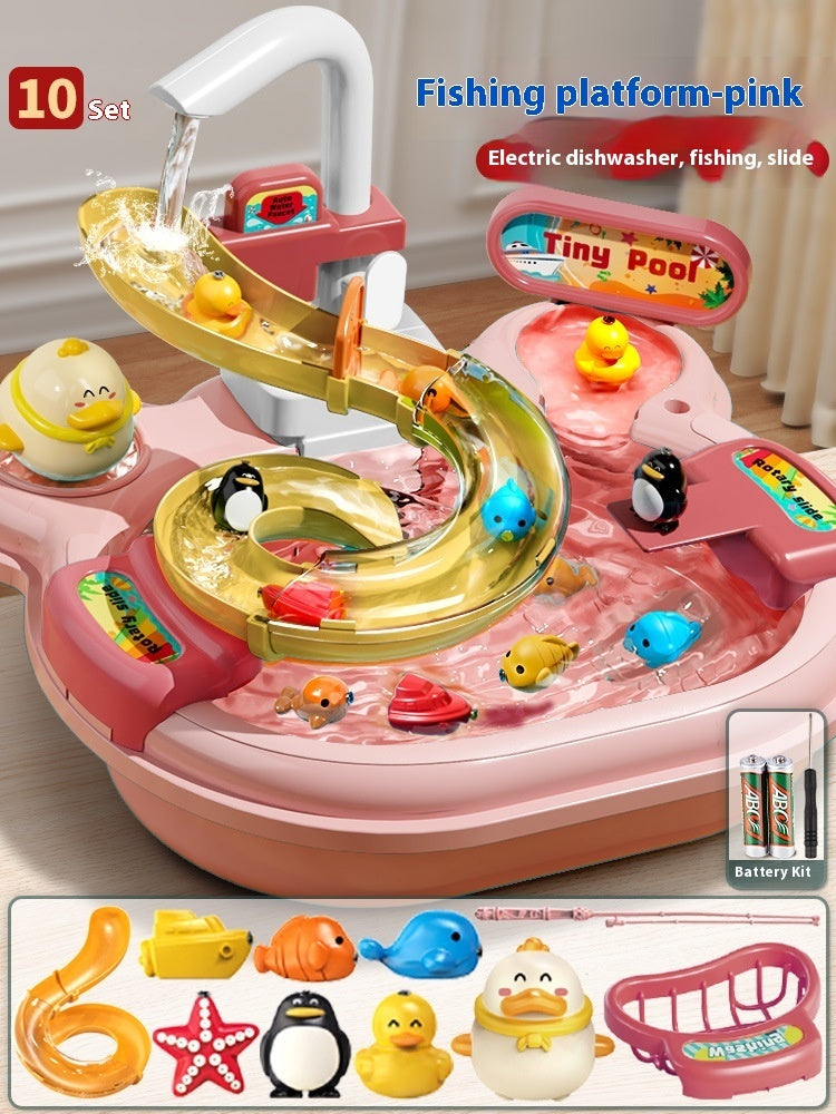 Children's Automatic Water Playing Educational Fishing Toys Water Park