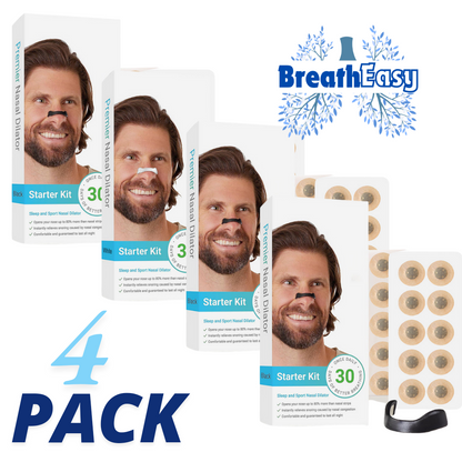 BreathEasy™ Magnetic Nasal Bridge - (Black) BUNDLE