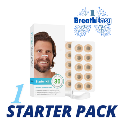 BreathEasy™ Magnetic Nasal Bridge- 30 Day Starter Set Black/White