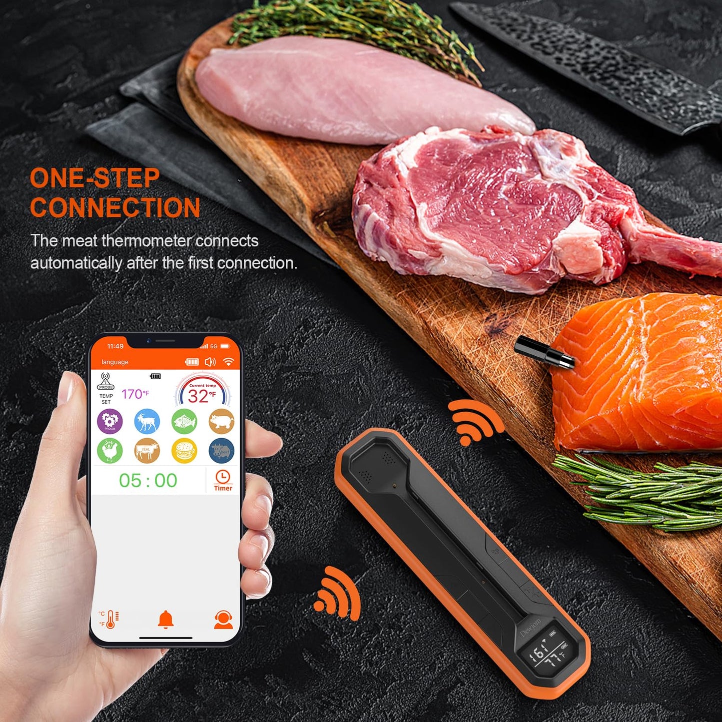 FireTrack™ Bluetooth Meat Thermometer