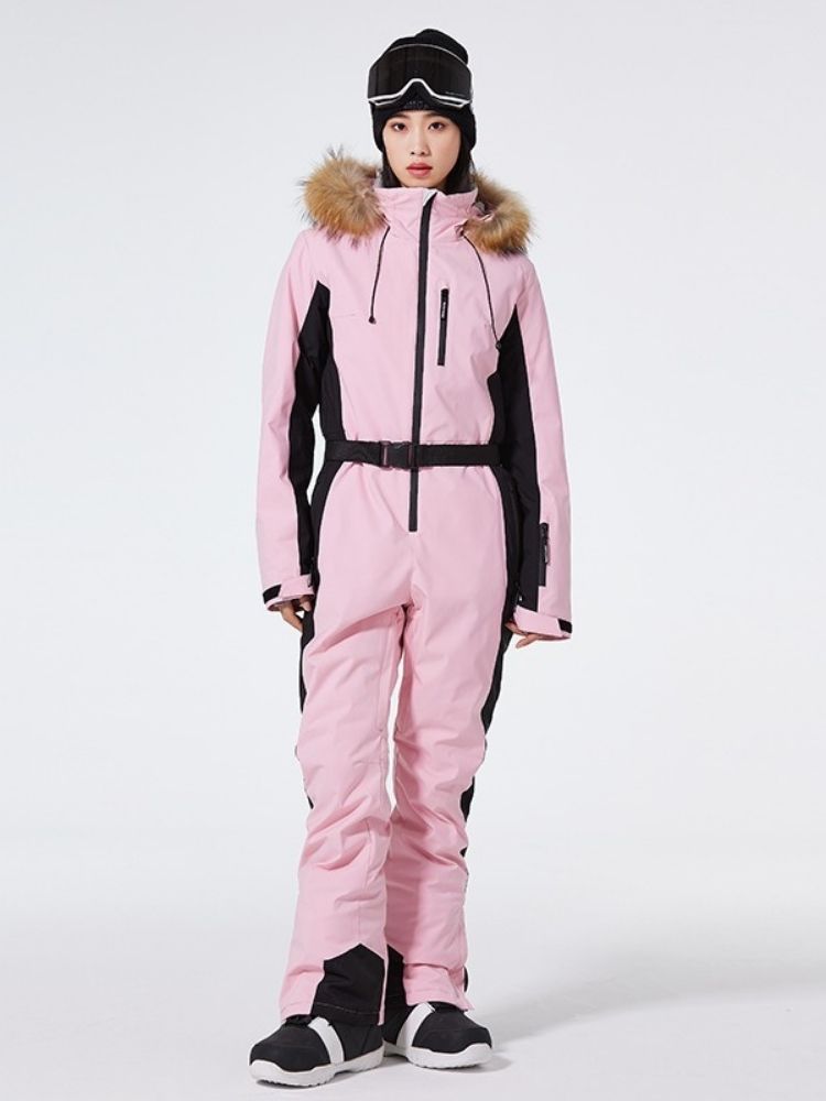 Pastel Luxe One-Piece Ski Suit