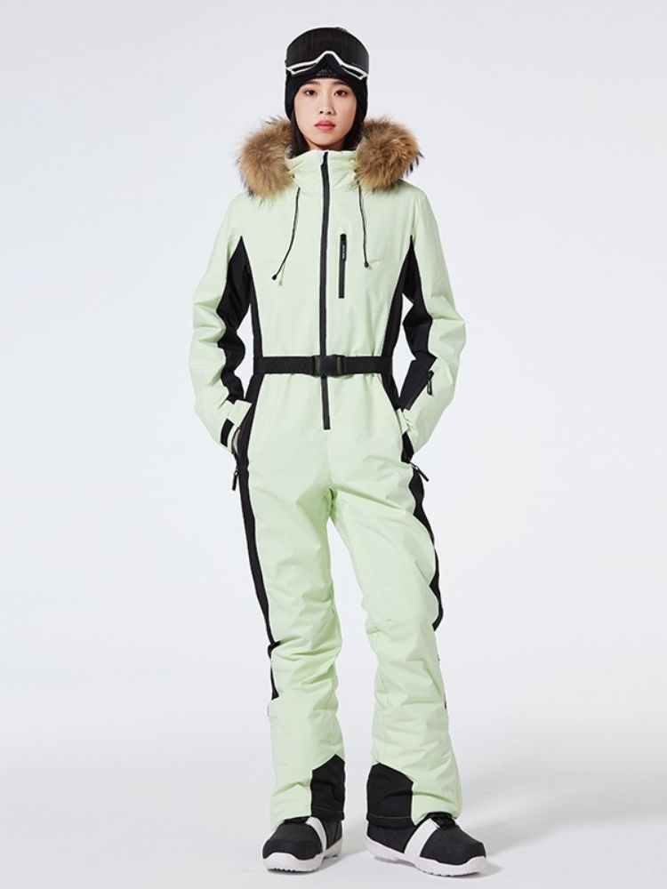 Pastel Luxe One-Piece Ski Suit