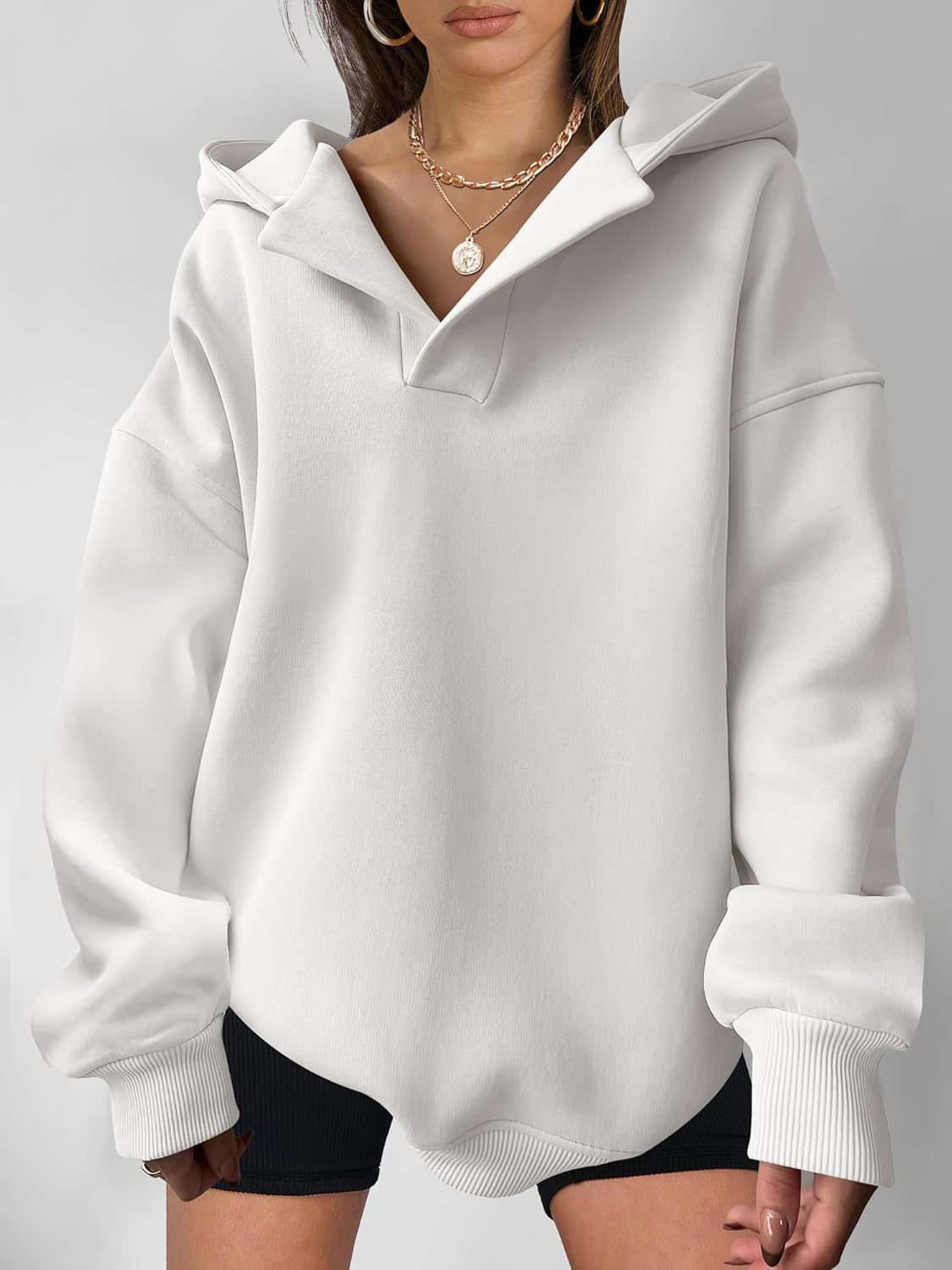 Viral V- The V-Neck Oversized Hoodie