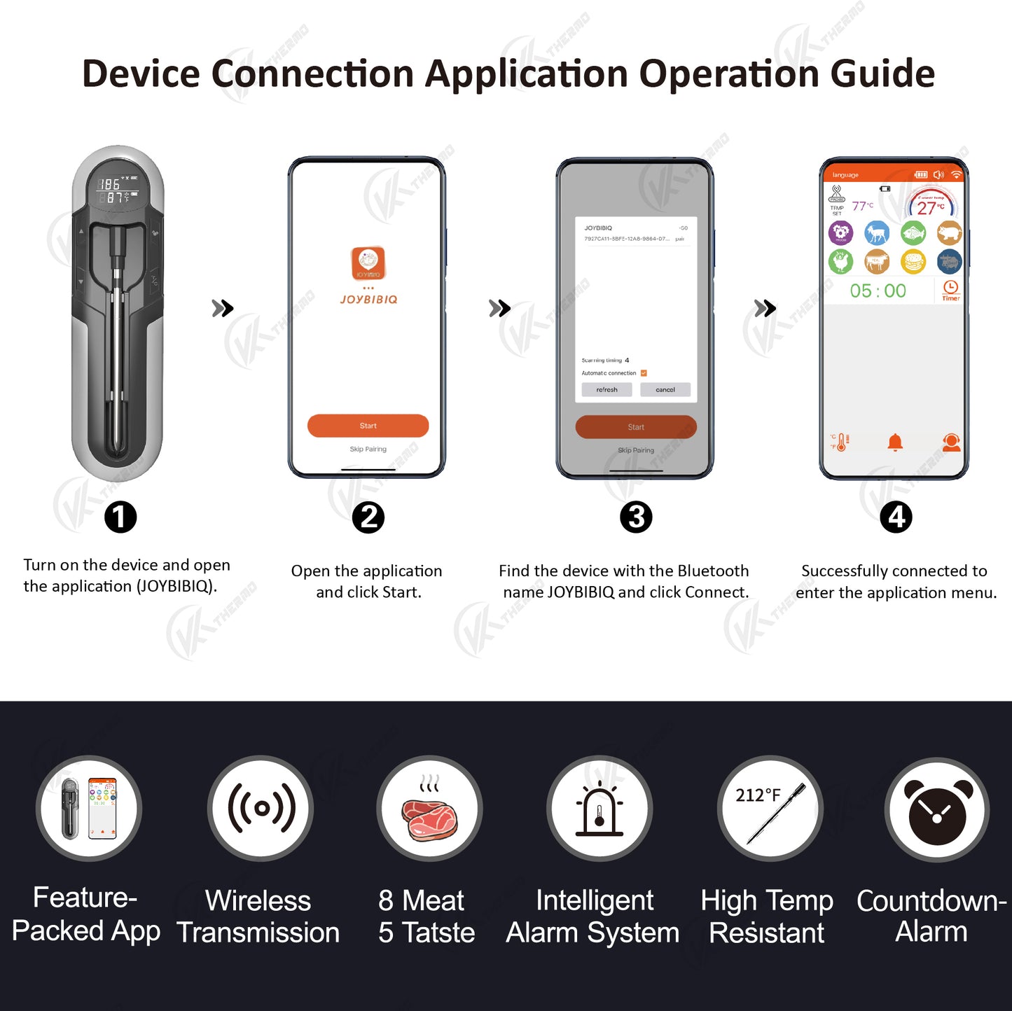 FireTrack™ Bluetooth Meat Thermometer