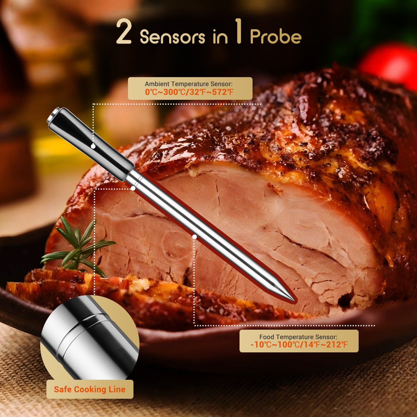 FireTrack™ Bluetooth Meat Thermometer