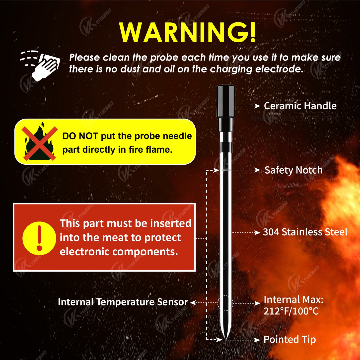 FireTrack™ Bluetooth Meat Thermometer