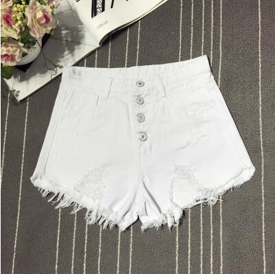 boho female fashion casual summer cool women denim booty Shorts high waists fur-lined leg-openings sexy short Jeans