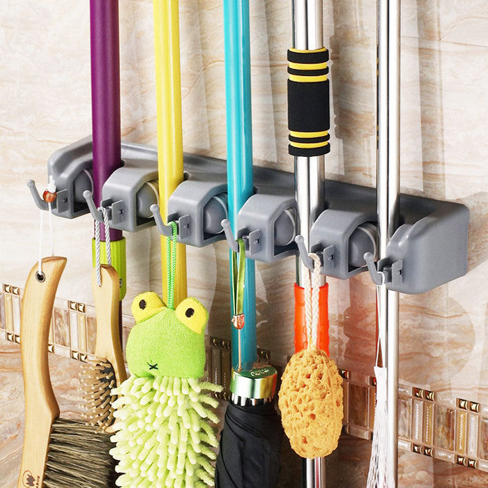 Ultimate organizer for your mops, brooms, and any other handled products.