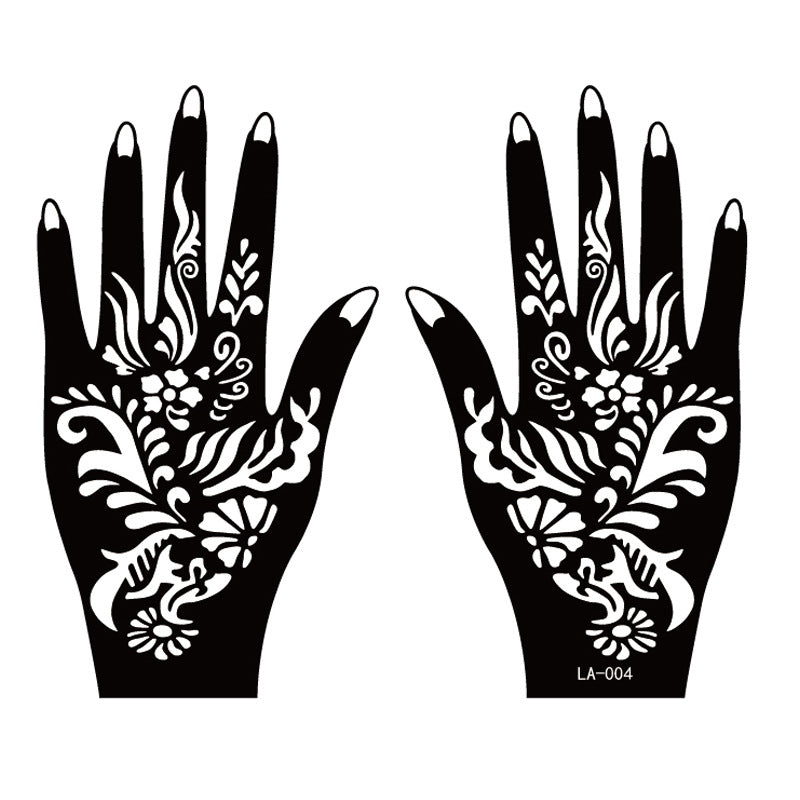 Temporary Henna Tattoos for Hands (Set of 2)