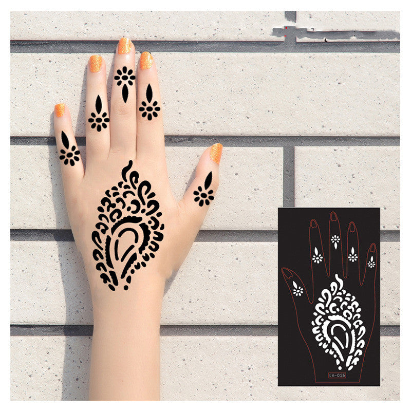 Temporary Henna Tattoos for Hands (Set of 2)