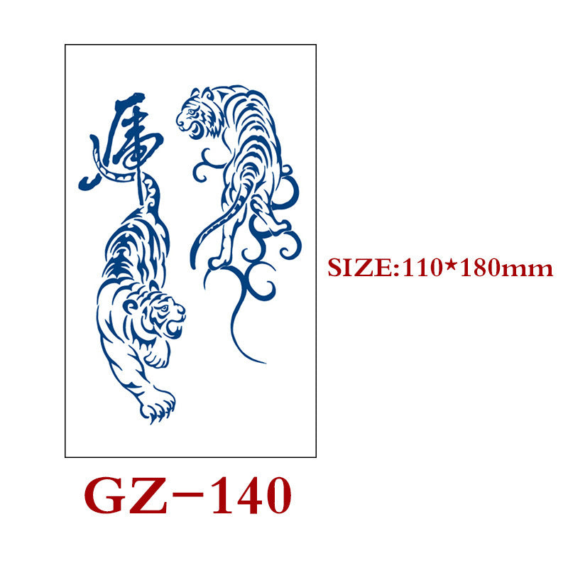 Herbal Tattoo Stickers, Semi-permanent Tattoo Stickers, Waterproof, Sweat-proof, Customizable