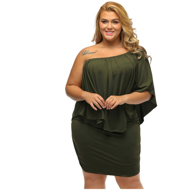 Plus Size Sexy Mini Dress