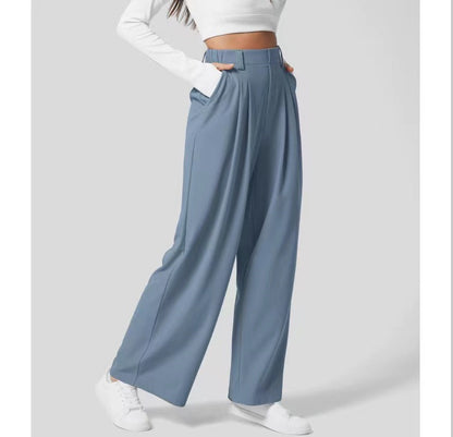 High Waist-Loose-fit Tappered Trouser