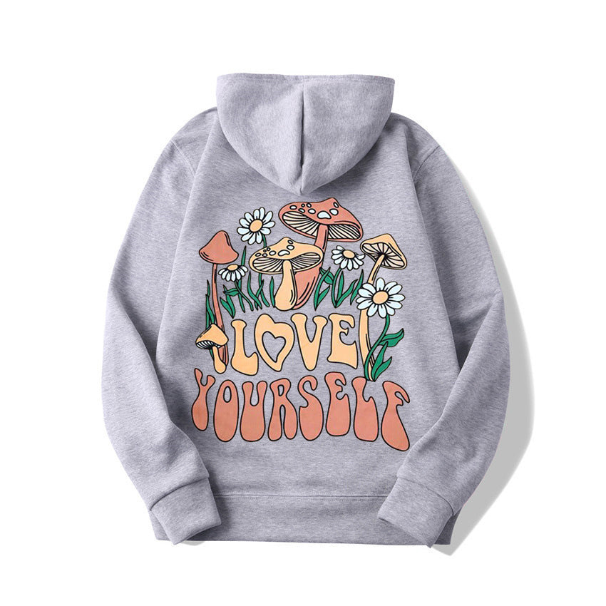 Over-Sized Loose Mushroom Hoodie