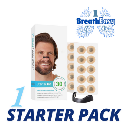 BreathEasy™ Magnetic Nasal Bridge- 30 Day Starter Set Black/White