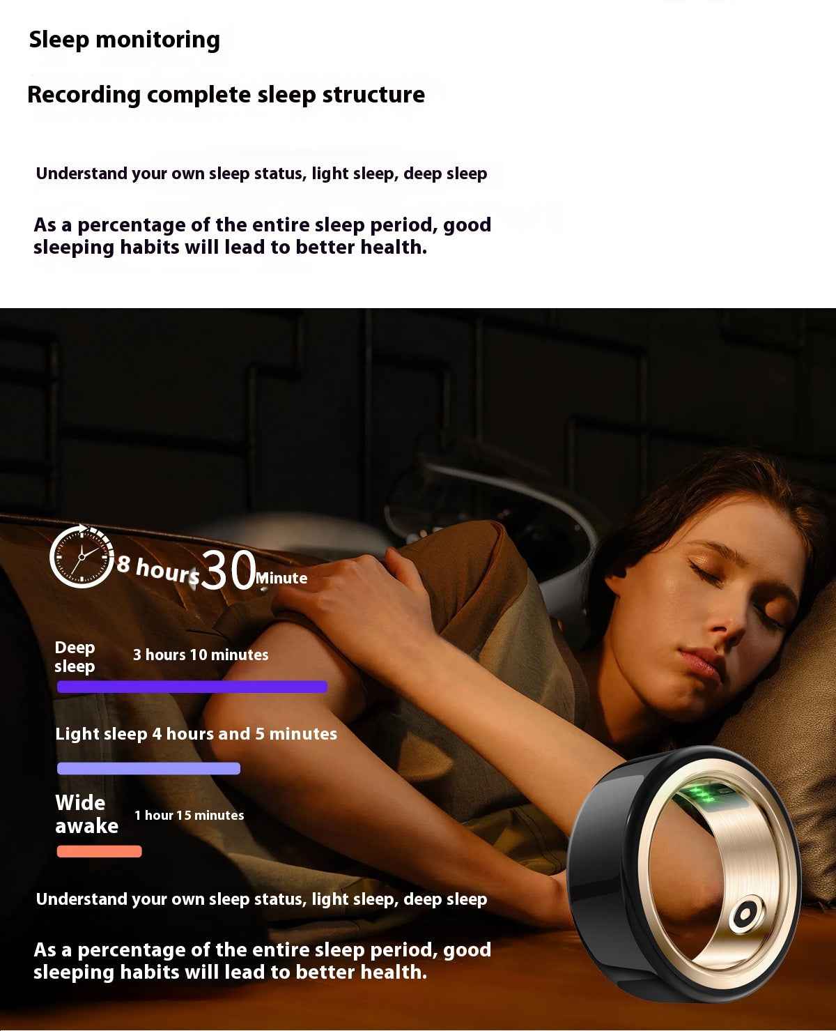 SmartHealth Ring: Advanced Sleep & Health Monitoring