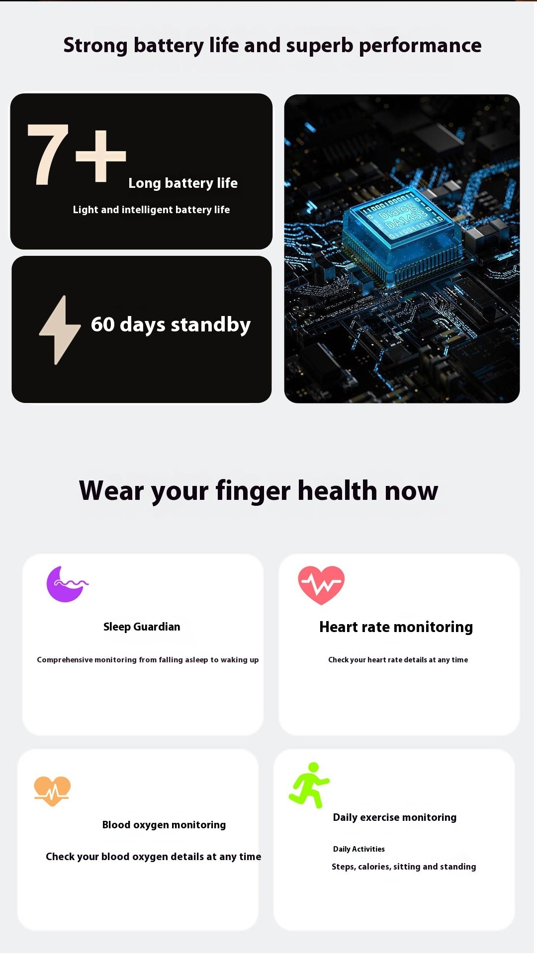 SmartHealth Ring: Advanced Sleep & Health Monitoring