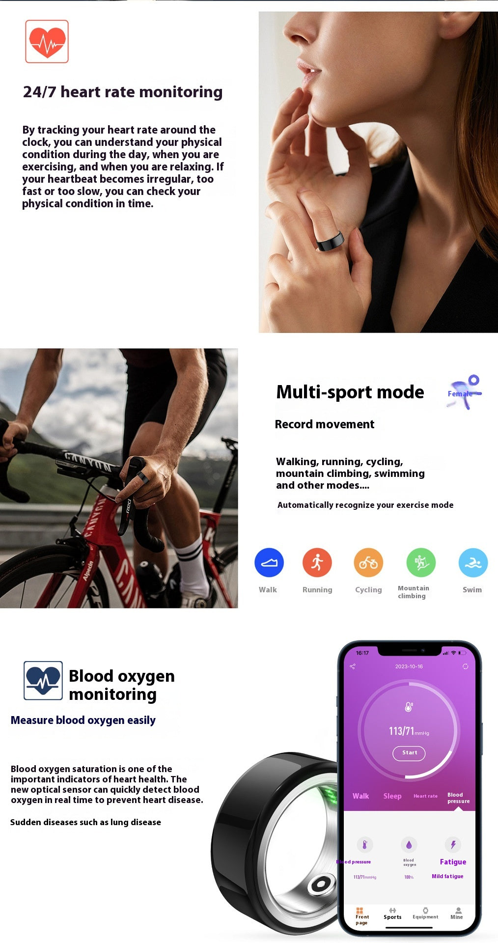 SmartHealth Ring: Advanced Sleep & Health Monitoring