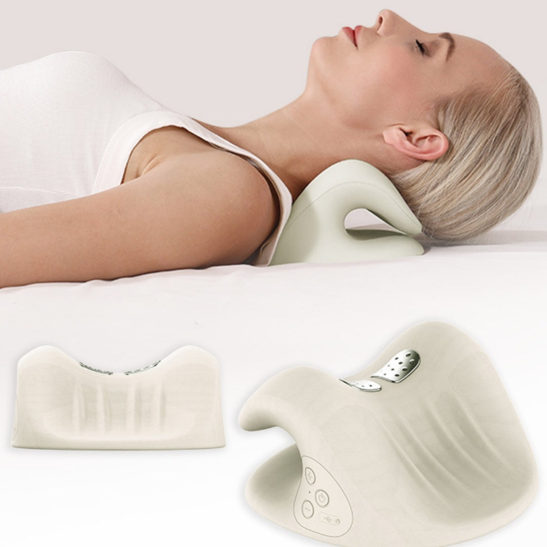 Rechargeable Correction Traction Hot Compress Sleep Aid Massage Pillow