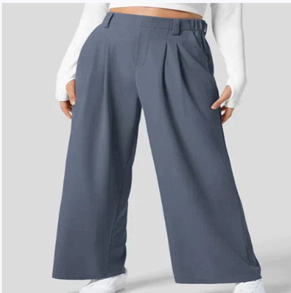 High Waist-Loose-fit Tappered Trouser