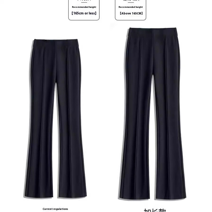 Spring And Autumn Thin High Waist Stretch Slim Suit Pants For Women