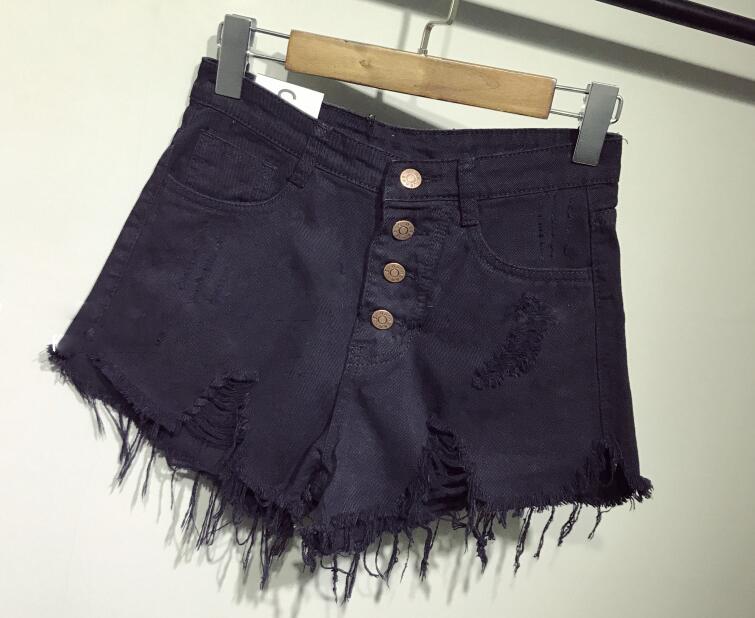 boho female fashion casual summer cool women denim booty Shorts high waists fur-lined leg-openings sexy short Jeans