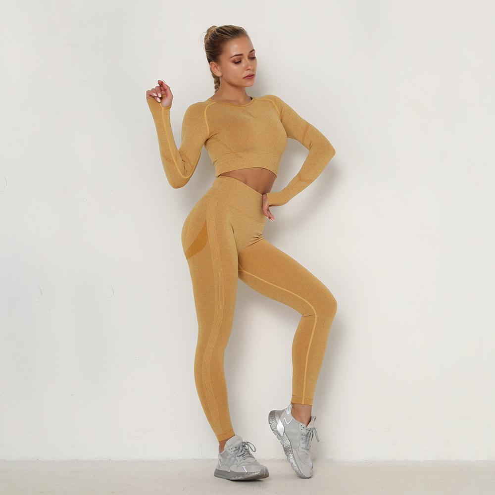 Yoga Clothing Set Sports Suit Women Sportswear Sports Outfit Fitness Set Athletic Wear Gym Seamless Workout Clothes For Women