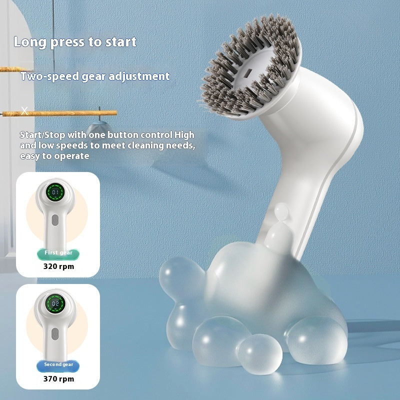 Six-in-one Digital Display Two-gear Multifunctional Electric Cleaning Brush