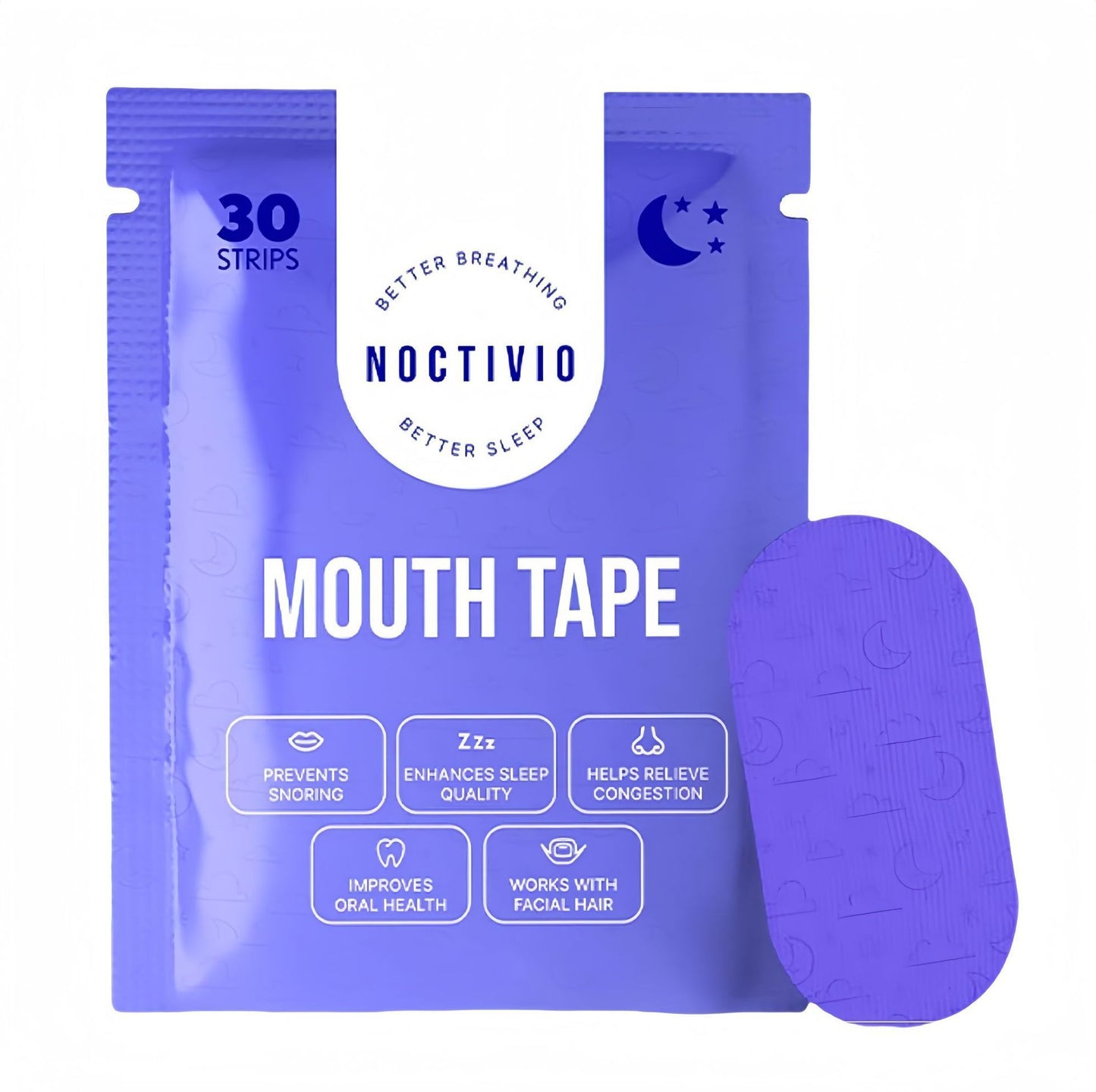 SleepEasy™ Mouth Sleep Tape (Purple)