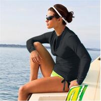 Long Sleeve Rashguard Swim Shirt- Surf UV-Protection- Rush Guard Top