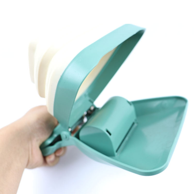 Dog Pet Travel Foldable Pooper  Scooper With 1 Roll Decomposable bags Poop Scoop Clean Pick Up Excreta Cleaner Epacket Shipping