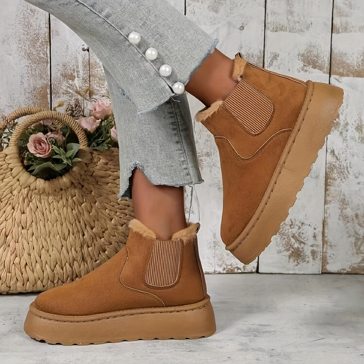 Warm Plush Ankle Boot