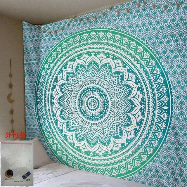 Boho 59x70in  Zodiac and Moon Tapestry Wall Hanging