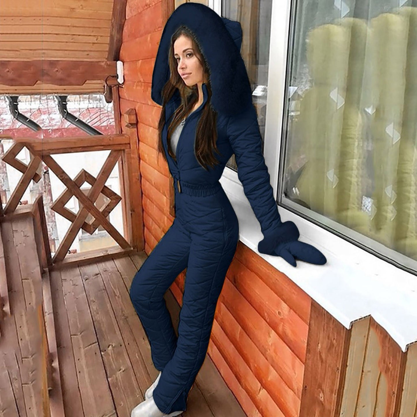 FrostGleam™ Winter Jumpsuit (Royal Blue)