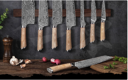 Professional Knive Set Elevate Your Culinary Experience with the 67-Layer Steel V Gold 10 Damascus Kitchen Knives