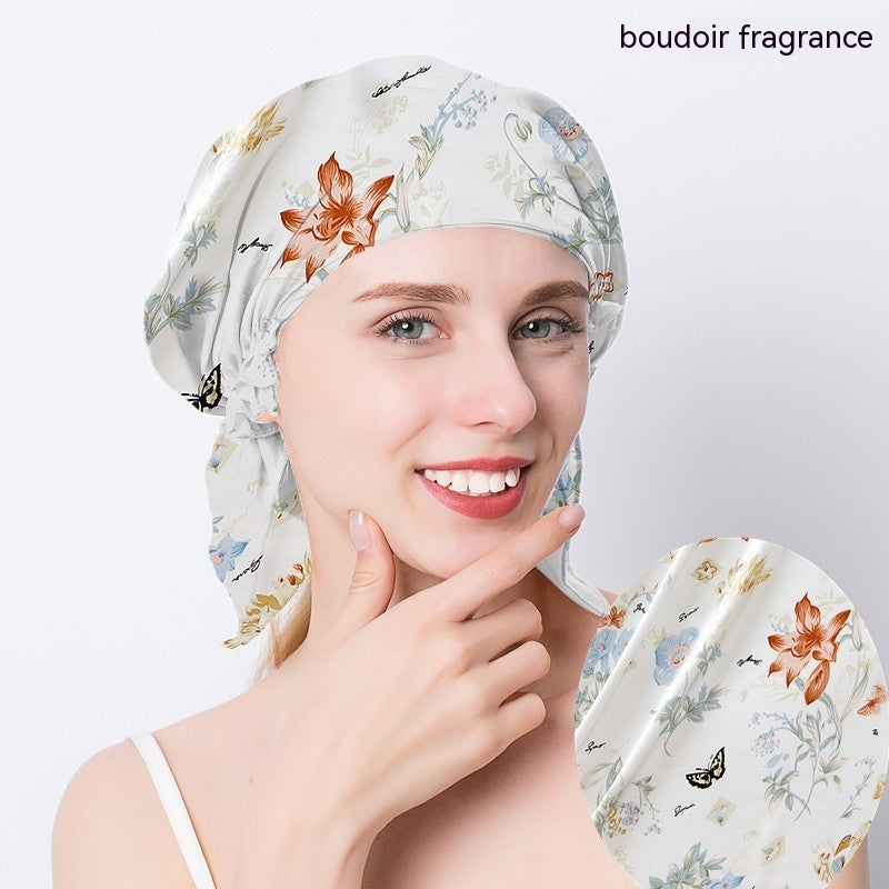 Women's Triangle Mulberry Silk Silk Nightcap