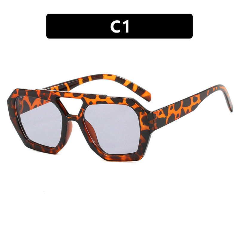 Y2K Big Frame Leopard Sunglasses