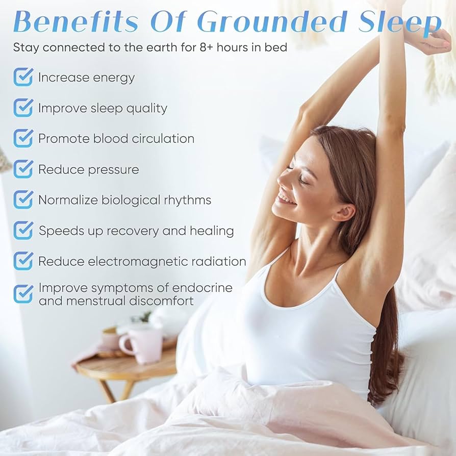 LuxeGround™ Organic Grounding Fitted Bed Sheet