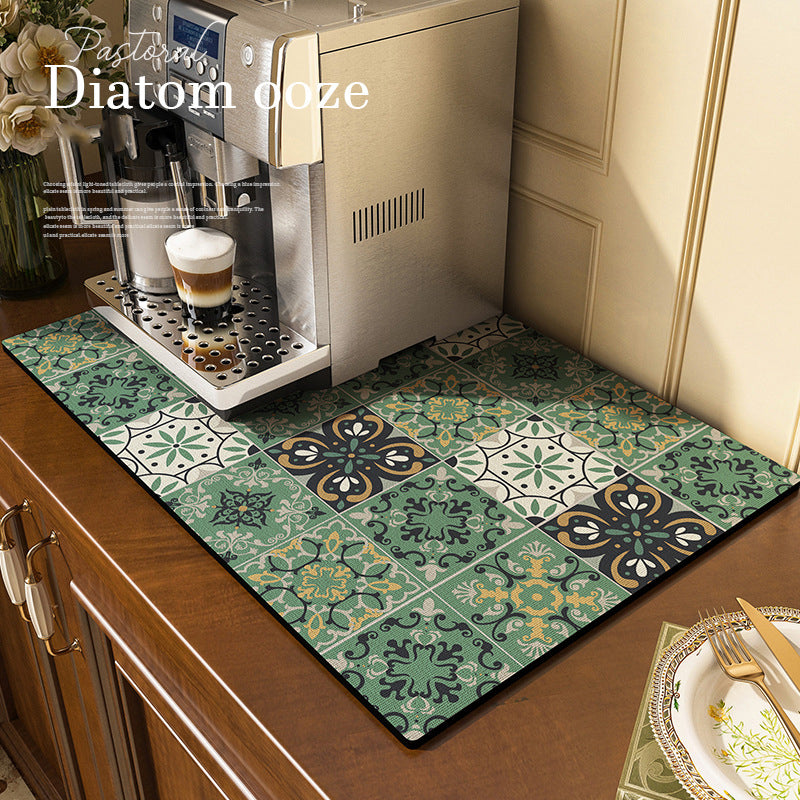 Kitchen Diatomaceous Earth Draining Mat Faucet Absorbent Mat