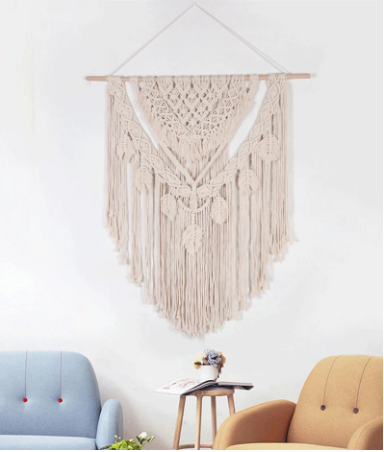 X-Large Macrame Boho Wall Decor 110cmx100 (43inx39)