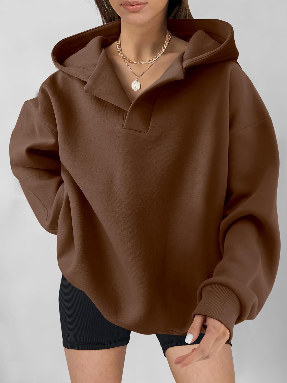 Viral V- The V-Neck Oversized Hoodie