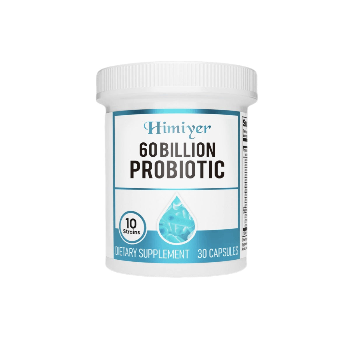 Choice Probiotics 60 Billion CFU - 10 Strains  Organic Prebiotics - Immune, Digestive   Gut Health - Supports Occasional Constipation, Diarrhea, Gas & Bloating - For Women & Men - 30ct