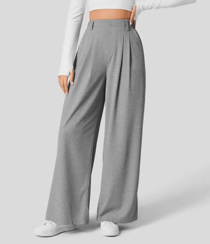 High Waist-Loose-fit Tappered Trouser