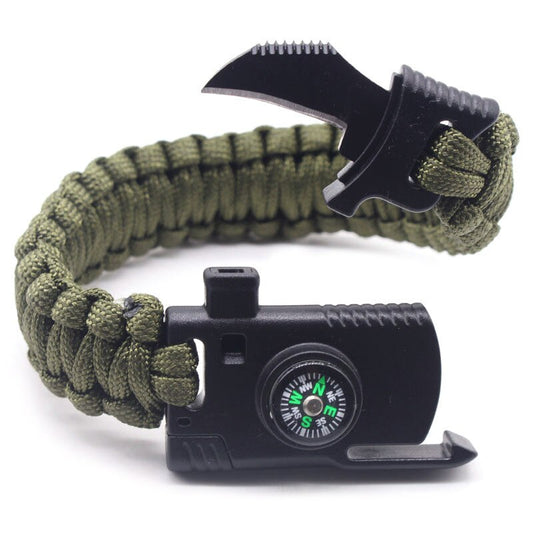 Braided Bracelet Men Multi-function Paracord Survival Bracelet Outdoor Camping Rescue Emergency Rope Bracelets For Women