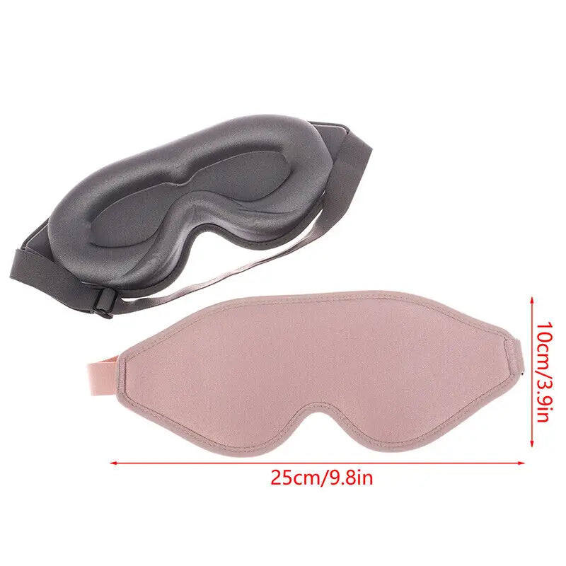 Thick Comfortable Travel Sleep Eye Mask Soft 3D Foam Cover Sleeping Blindfold for Women Girls Children Rest Eye Cover Eyepatch