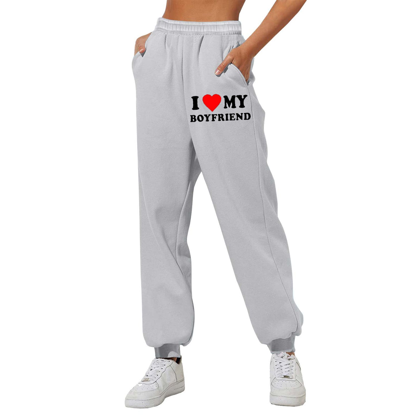 I Love MY BOYFRIEND Joggers