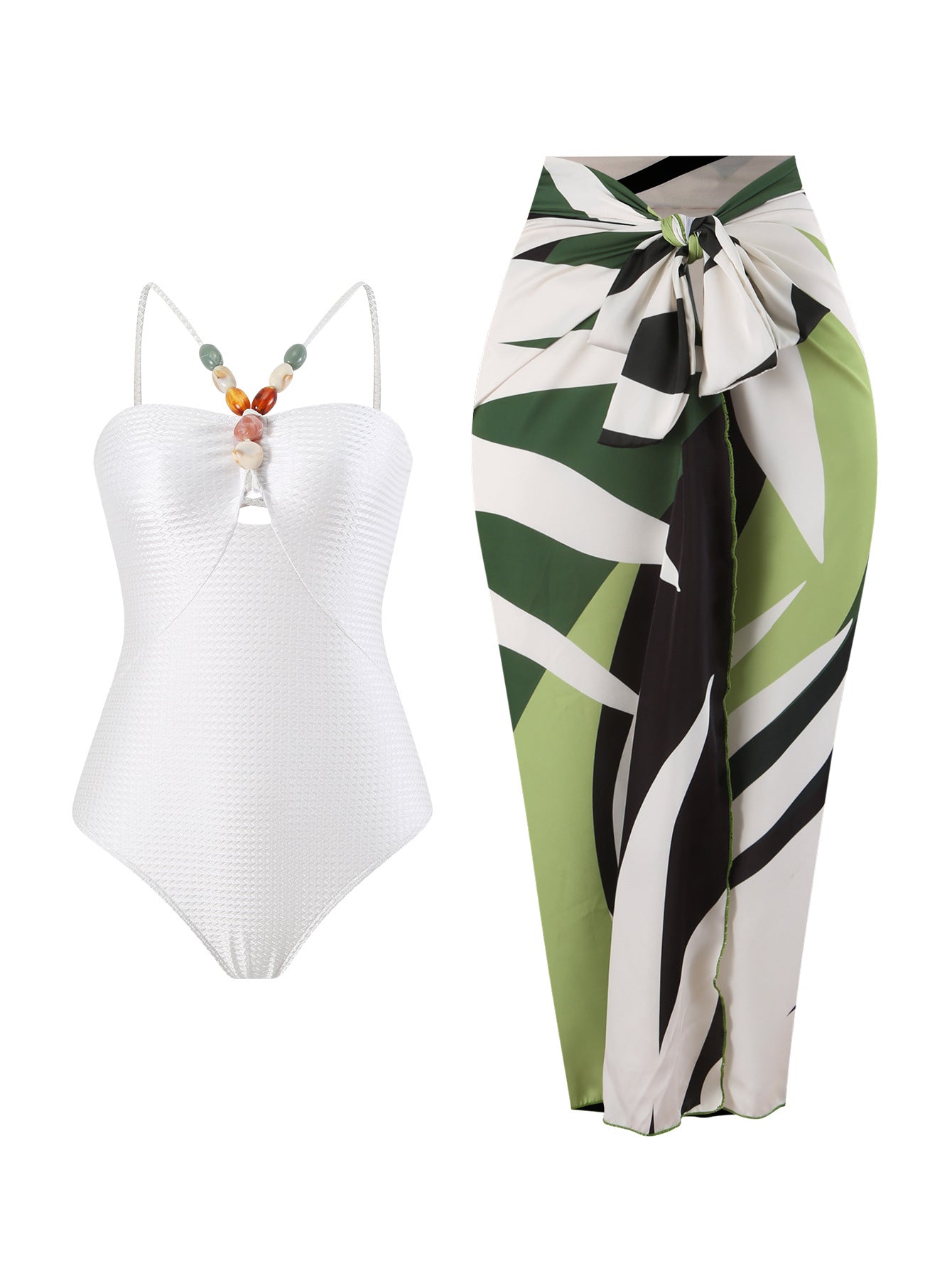 2 Piece Boho Full Swiming Suit Set