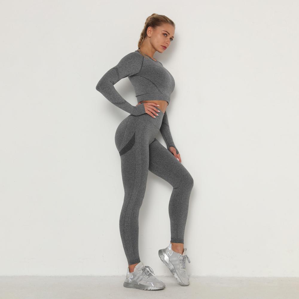 Yoga Clothing Set Sports Suit Women Sportswear Sports Outfit Fitness Set Athletic Wear Gym Seamless Workout Clothes For Women